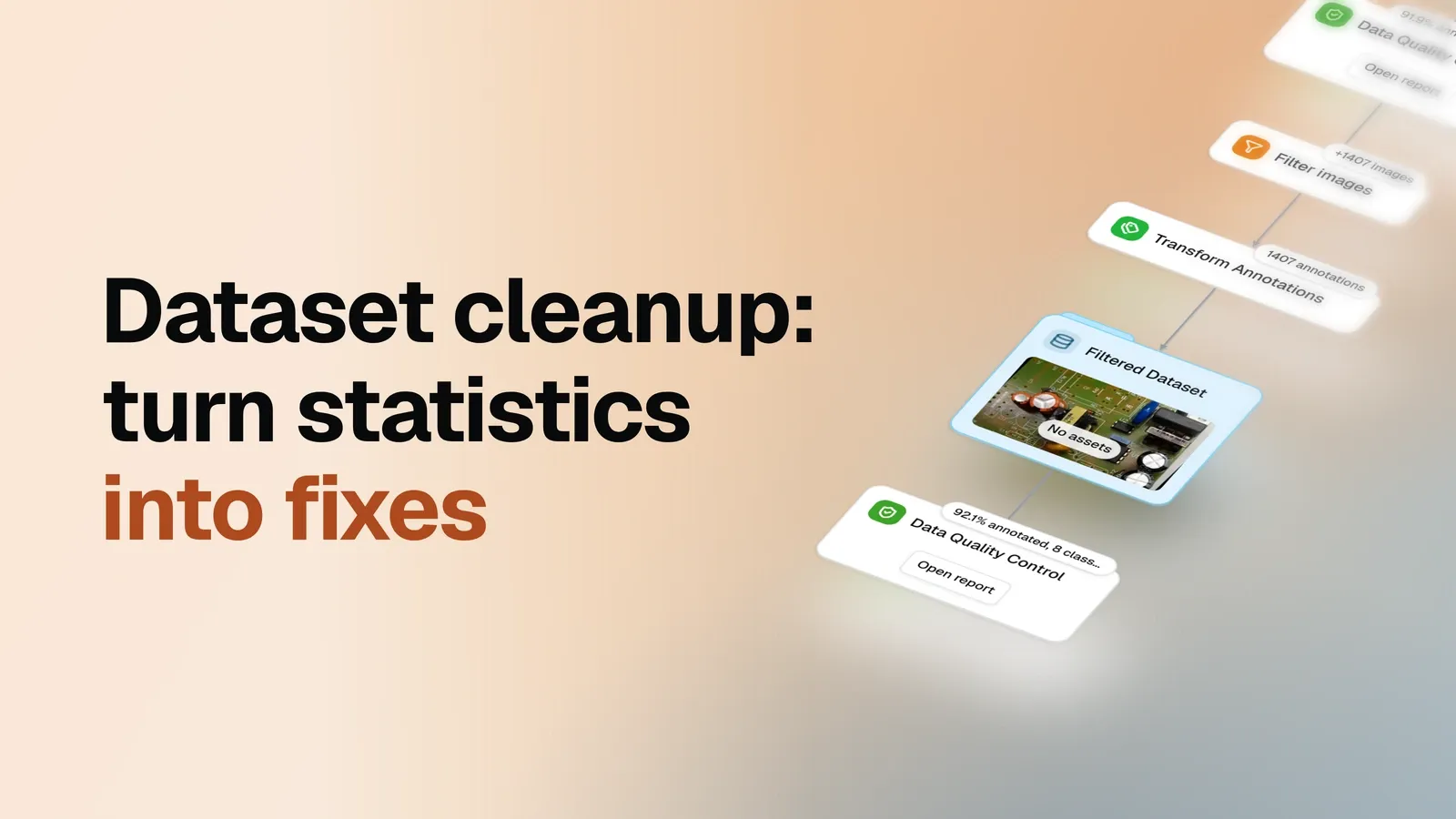 Dataset cleanup: turn statistics into fixes